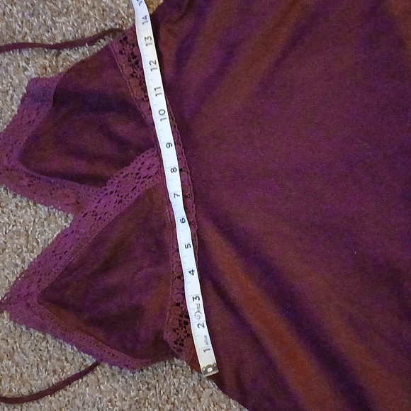 Flying Tomato Burgundy Wine Boho Mini Dress Size Medium - Picture 16 of 16